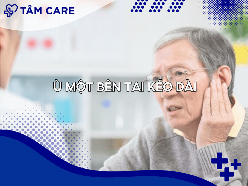 Ù một bên tai kéo dài